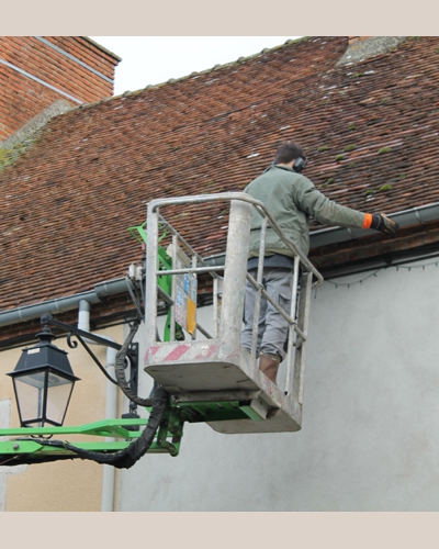 Intervention sur goutières